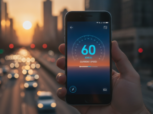 Aplicativou gratuito para saber a sua velocidade real por GPS