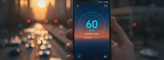 Aplicativou gratuito para saber a sua velocidade real por GPS
