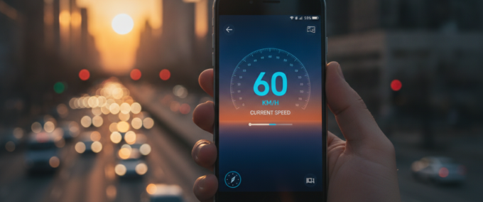 Aplicativou gratuito para saber a sua velocidade real por GPS