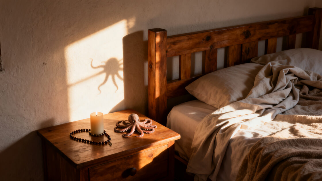 Luz de la mañana entrando por la ventana de una recámara sencilla